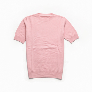 cashmere T shirt with short sleeves