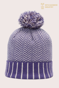 ፕሪሚየም የተለጠፈ ንጹህ Cashmere Beanie | ሹራብ መለዋወጫዎች OEM