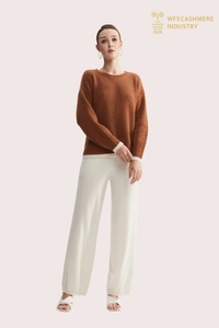 Premium 5-Gauge Cashmere Crewneck | Πλεκτά πλεκτά OEM