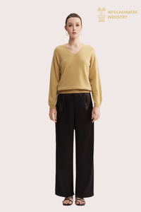 S&oslash;ml&oslash;s 3D Strik Pure Cashmere V-hals | OEM OEM