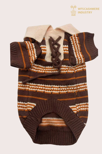 Su&eacute;ter para mascotas con cordones Fair Isle 7GG | OEM de prendas de punto para mascotas al aire libre Heritage