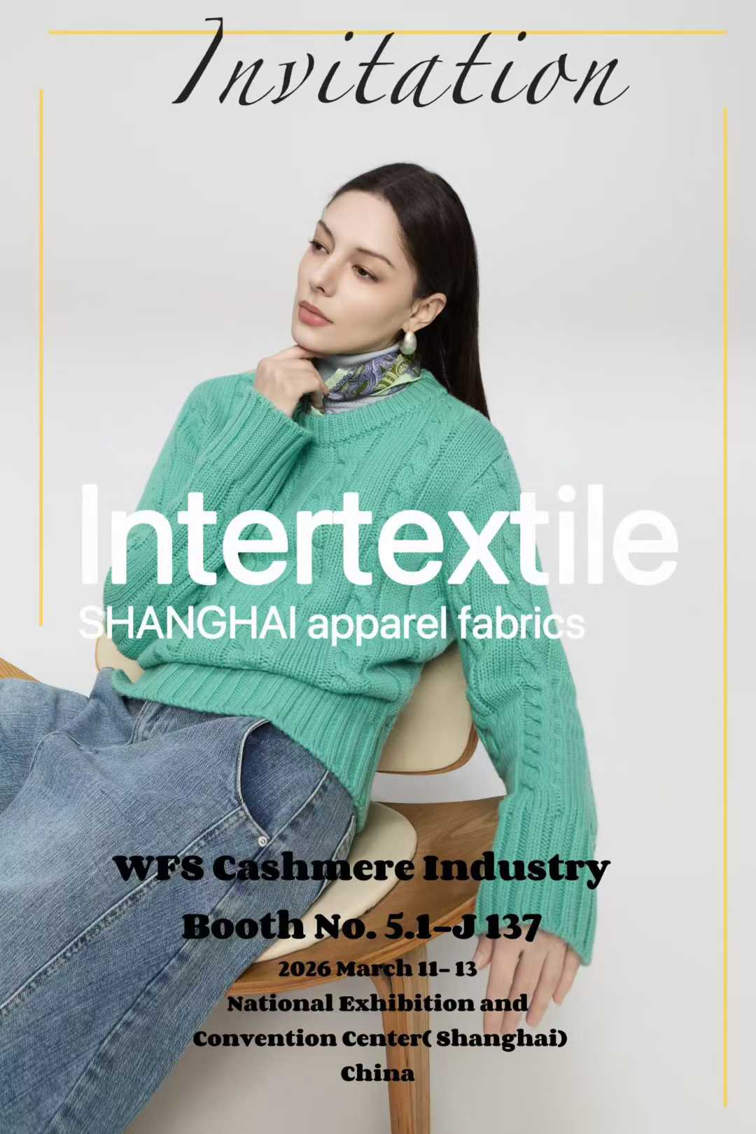 Bergabunglah dengan WFS Cashmere di Intertextile Shanghai 2026: Pusat Utama untuk Sumber Pakaian Rajut