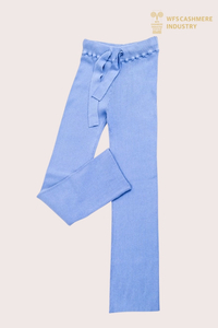 Sm&aring; Ribbstickade Pure Cashmere joggingbyxor | Luxury Loungewear OEM-tillverkare
