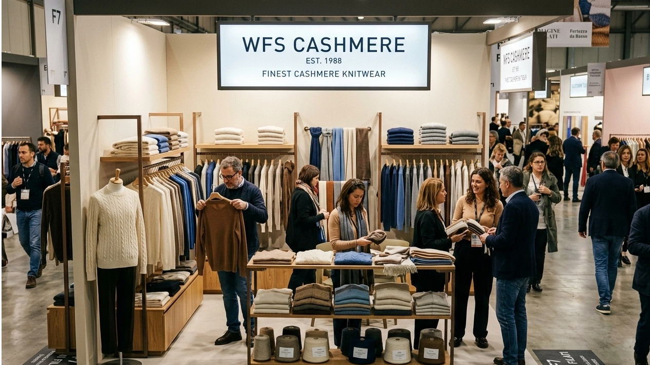 WFS Cashmere bo razstavljal v Pitti Immagine Filati, 24.–26. junij 2026 — Firence, Italija